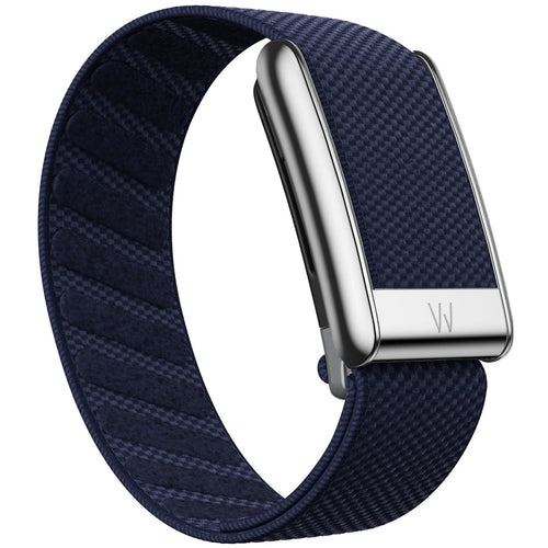 Suitable for Whoop 5.0 Wristband Strap, Nylon Woven Elastic Mg Sports Replacement Wristband with Bright Silver U-Shaped Metal Fr